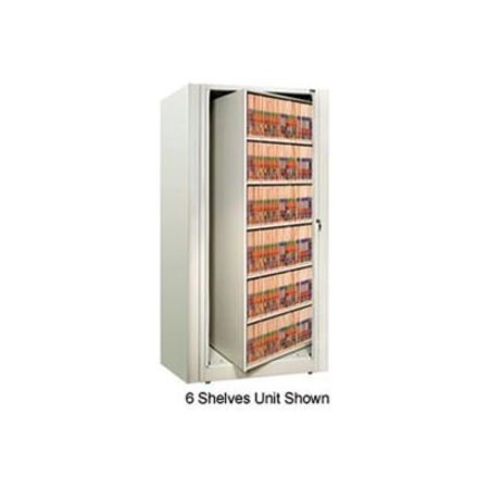 DATUM FILING SYSTEMS Rotary File Cabinet Starter Unit, Letter, 2 Shelves, Bone White XLT-S3-T15